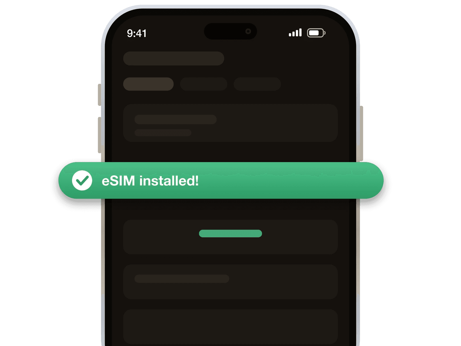 Step 3: install and connect on arrival