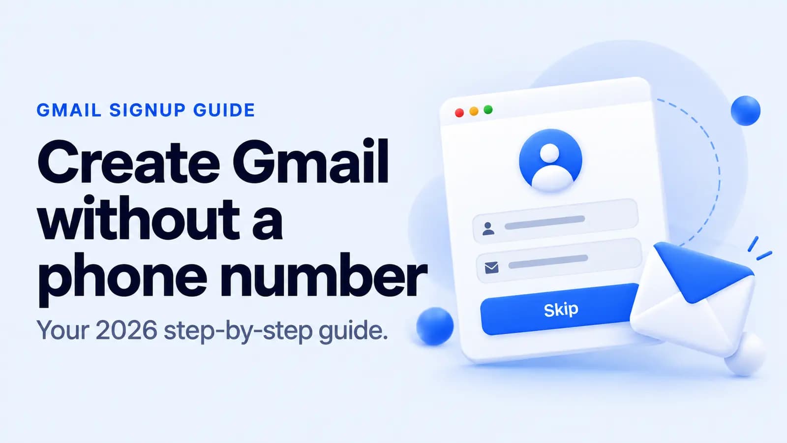How to create a Gmail account without a phone number